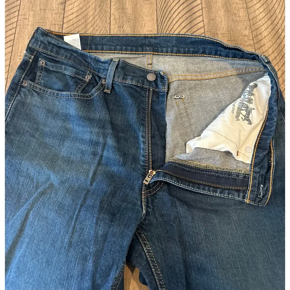 Levi's 541 Athletic Taper Jeans Men's Size 34x32 Blue Denim Stretch Dark Wash